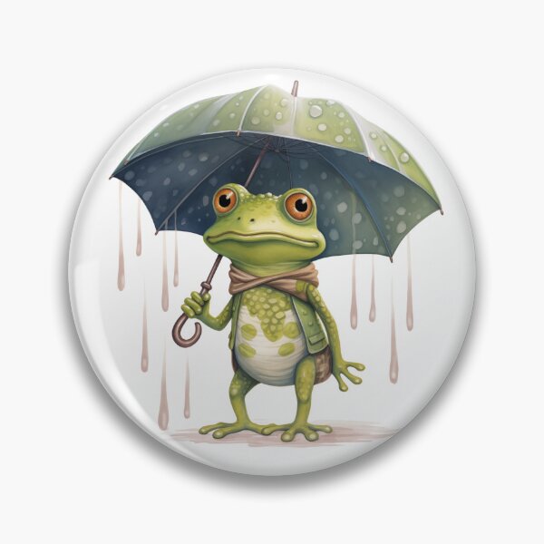 Item preview, Frog with umbrella designed and sold by Ashleyluka1.