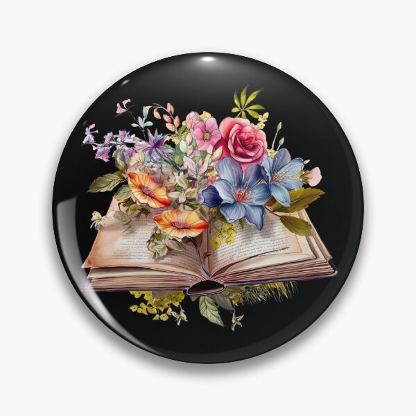 Item preview, Open Book With Flowers designed and sold by GlunmanStore.