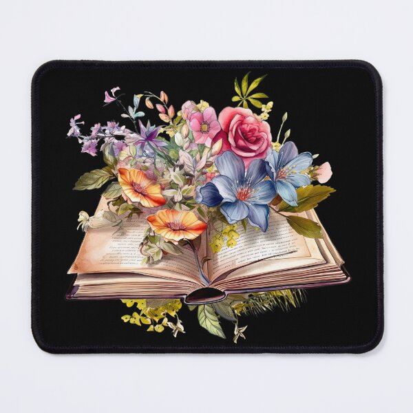 Item preview, Open Book With Flowers designed and sold by GlunmanStore.