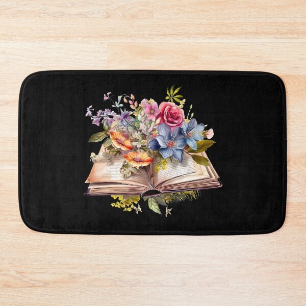 Artikelvorschau, Offenes Buch mit Blumen entworfen und verkauft von GlunmanStore.