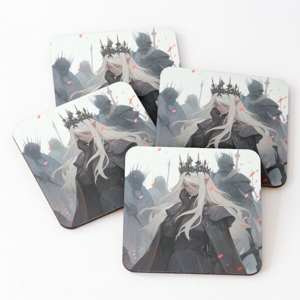 Item preview, Solemn Dark Fantasy Queen Anime Girl designed and sold by bubblegoth.