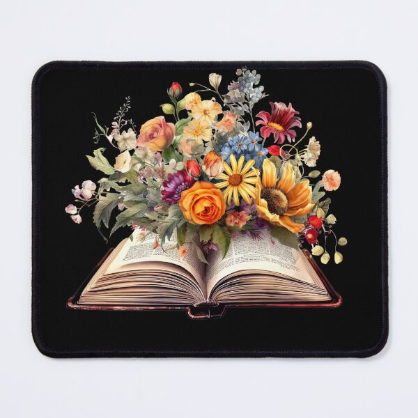 Item preview, Open Book With Flowers designed and sold by GlunmanStore.
