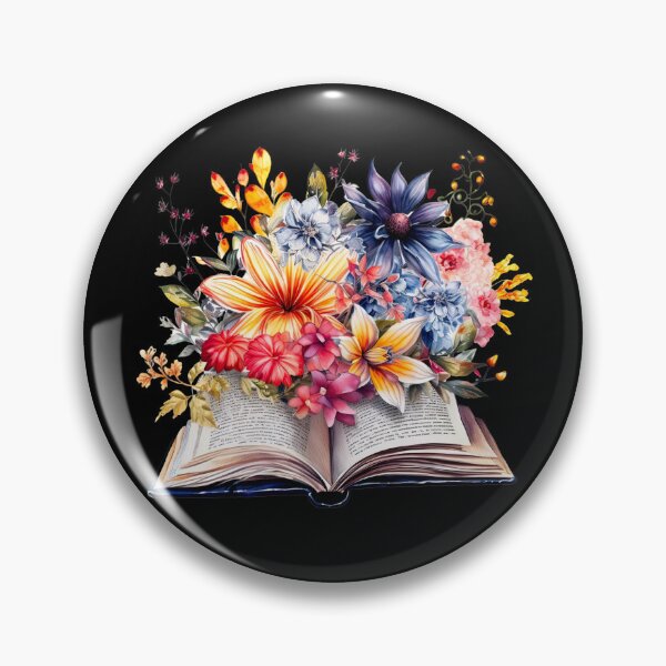 Item preview, Open Book With Flowers designed and sold by GlunmanStore.