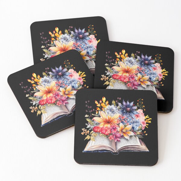 Item preview, Open Book With Flowers designed and sold by GlunmanStore.