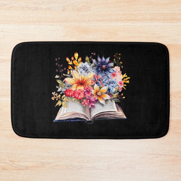 Artikelvorschau, Offenes Buch mit Blumen entworfen und verkauft von GlunmanStore.