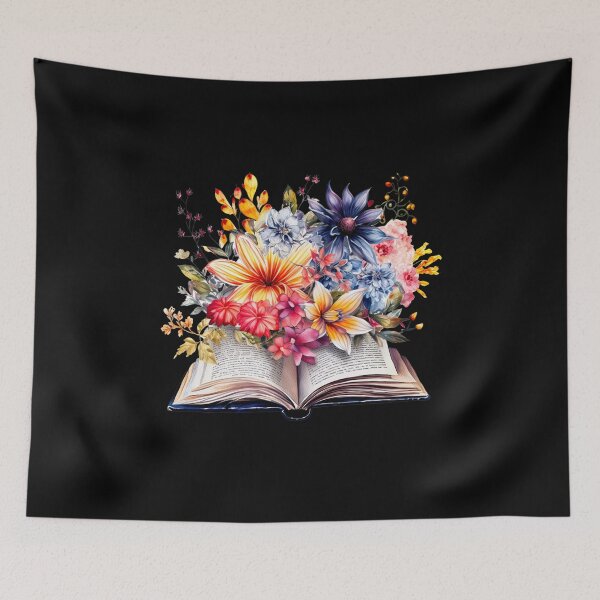 Item preview, Open Book With Flowers designed and sold by GlunmanStore.