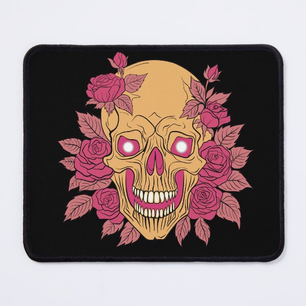 Item preview, Skull with flowers designed and sold by AngeMNunez.