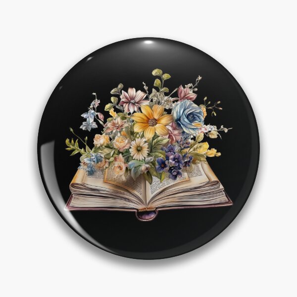 Item preview, Open Book With Flowers designed and sold by GlunmanStore.