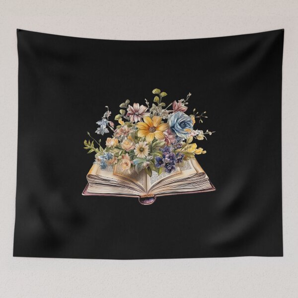 Item preview, Open Book With Flowers designed and sold by GlunmanStore.