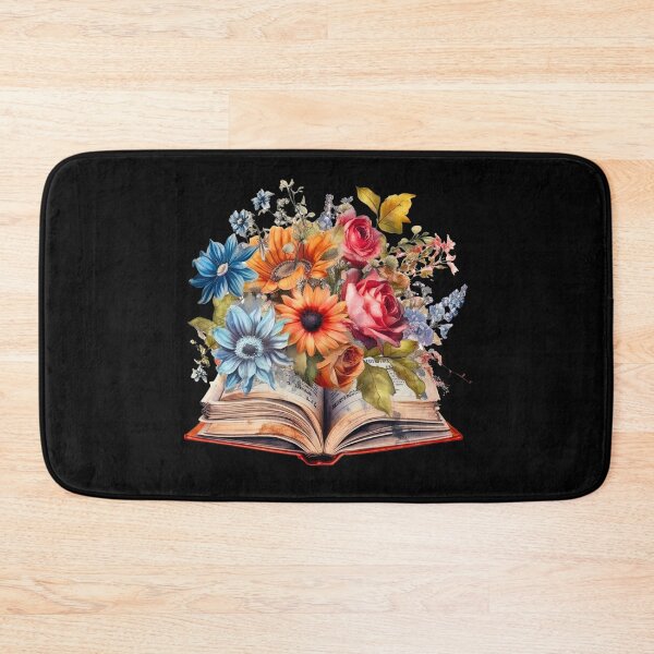Artikelvorschau, Offenes Buch mit Blumen entworfen und verkauft von GlunmanStore.