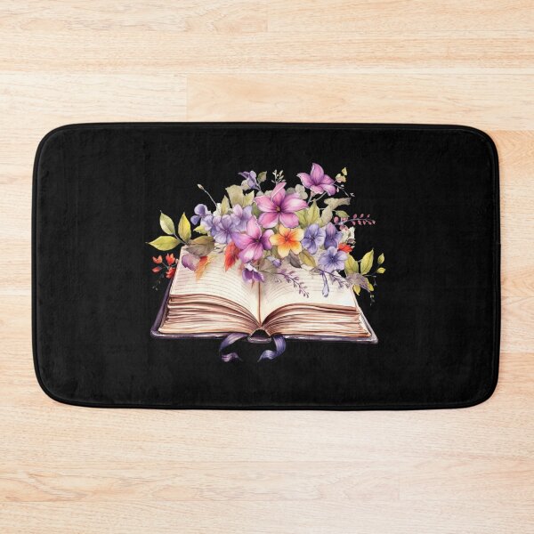 Artikelvorschau, Offenes Buch mit Blumen entworfen und verkauft von GlunmanStore.