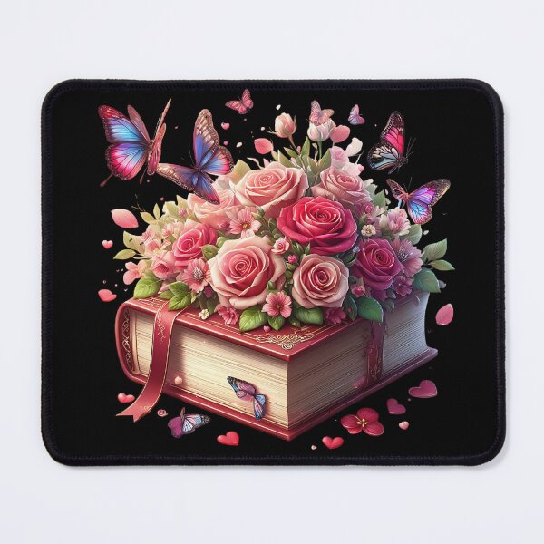 Item preview, Open Book With Flowers designed and sold by GlunmanStore.