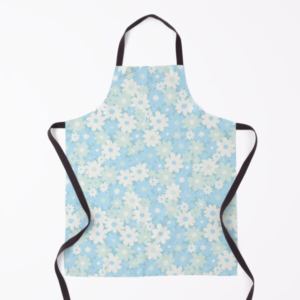 Item preview, DITSY DAISY PRAIRIE BOHO SUMMER PASTEL BLUE AND MINT designed and sold by blomastudios.
