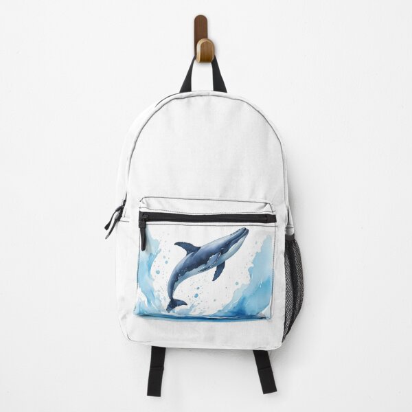 Item preview, A whale leaps out of the crystal blue sea designed and sold by DevushkaStore.