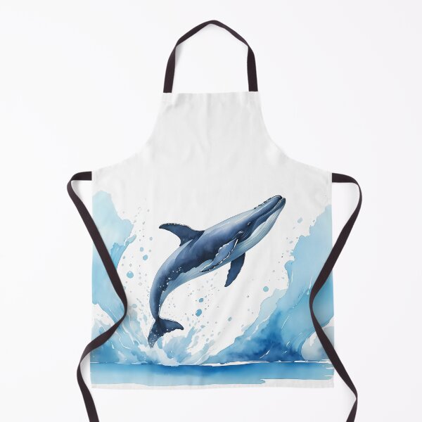 Item preview, A whale leaps out of the crystal blue sea designed and sold by DevushkaStore.
