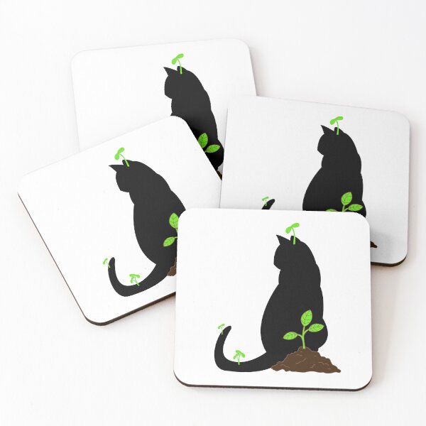 Item preview, Garden Cat Silouette Design designed and sold by CarefulCreation.