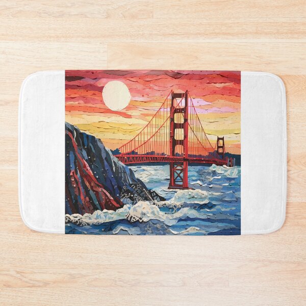 Item preview, Golden Gate Bridge - Torn Paper Art designed and sold by codestealth.