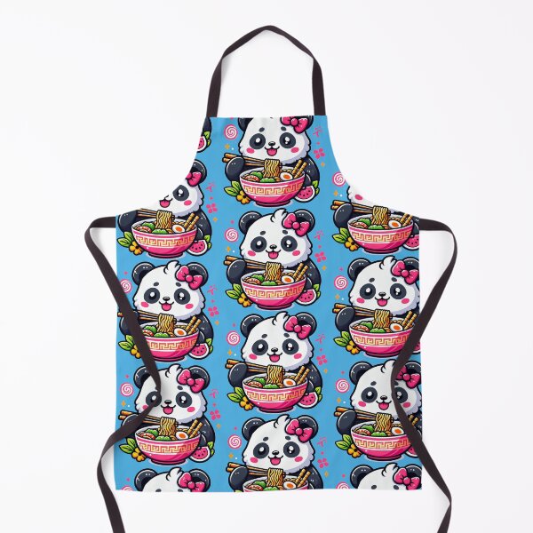 Item preview, Cute panda eating ramen noodles designed and sold by ShreefelDesigns.