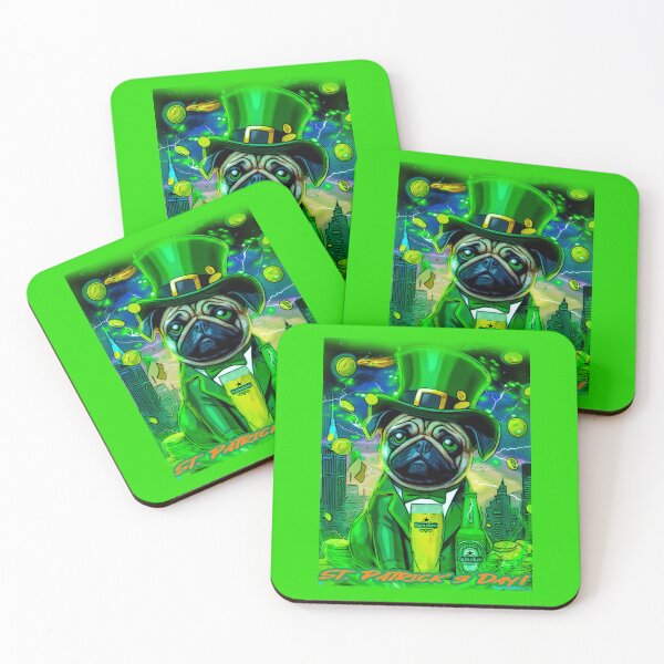 Item preview, Pug HAPPY HOLIDAYS 139 ST. PATRICKS DAY  designed and sold by RedBluffTraders.