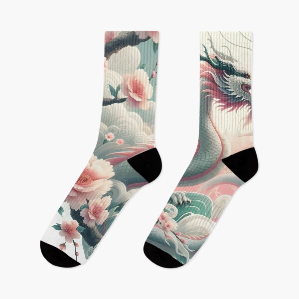 Item preview, Dragon's Dance Among Cherry Blossoms designed and sold by KNAA.