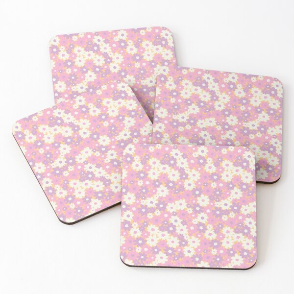 Item preview, DITSY DAISY PRAIRIE BOHO SUMMER PINK PURPLE PEACH designed and sold by blomastudios.