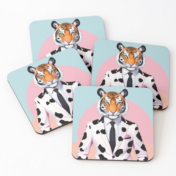 Item preview, Tiger Wearing Cow Print designed and sold by 3hornCreations.