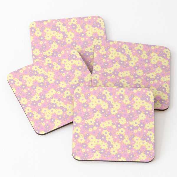 Item preview, DITSY DAISY PRAIRIE BOHO SUMMER PINK PURPLE YELLOW designed and sold by blomastudios.
