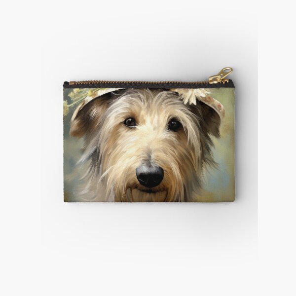 Item preview, Berger Picard Dog Lady with Flowers Hat designed and sold by WallyPink.