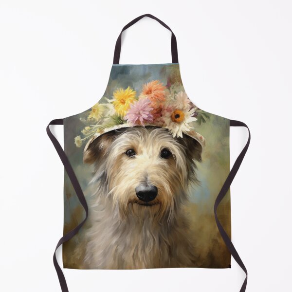Item preview, Berger Picard Dog Lady with Flowers Hat designed and sold by WallyPink.