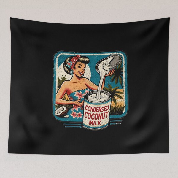 Item preview, Retro Tropical Coconut Delight designed and sold by ChromaticBlend.