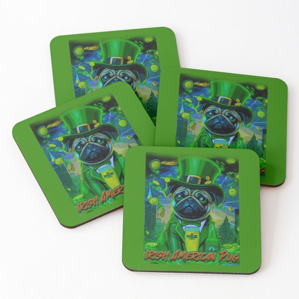 Item preview, Pug HAPPY HOLIDAYS 139 ST. PATRICKS DAY PUG designed and sold by RedBluffTraders.