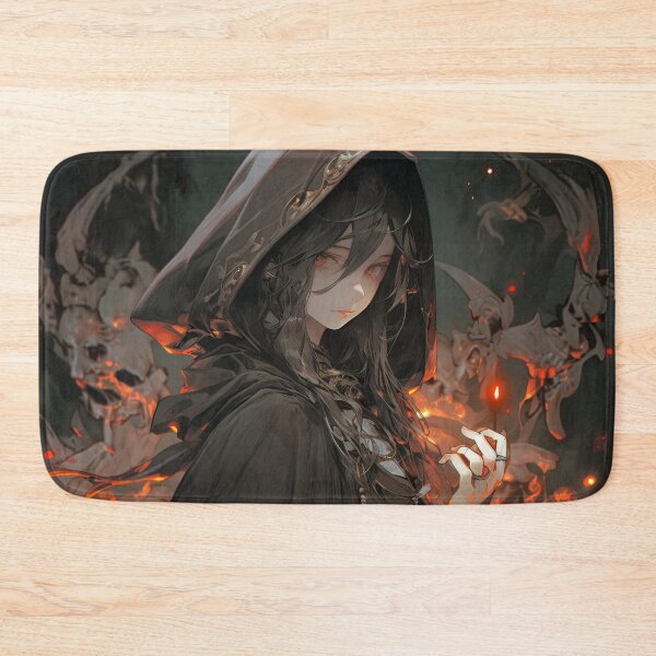 Item preview, Dark Hooded Cloak Enchantress Anime Girl designed and sold by bubblegoth.