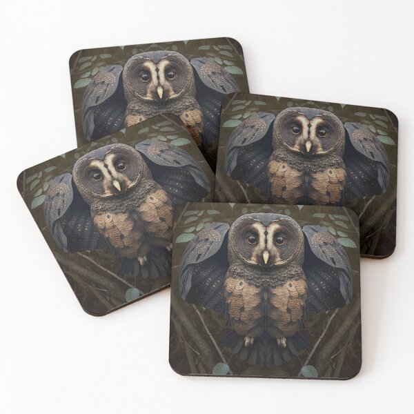 Item preview, Earth tones owl butterfly designed and sold by locustgirl.