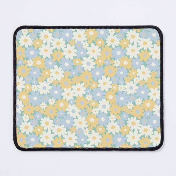 Item preview, DITSY DAISY PRAIRIE BOHO SUMMER EARTHY GREEN BLUE YELLOW designed and sold by blomastudios.