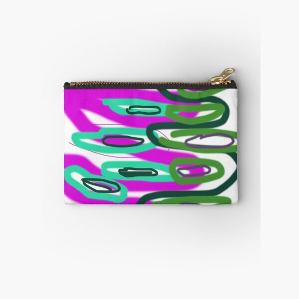 Item preview, "Green & Purple - a Good Vibration" abstract digital drawing designed and sold by Michelle Gratwick Creates.