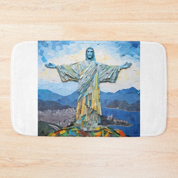Item preview, Christ the Redeemer - Torn Paper Art designed and sold by codestealth.