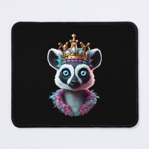 Item preview, King of Lemurs in a Hawaiian style crown designed and sold by Aquillashop.