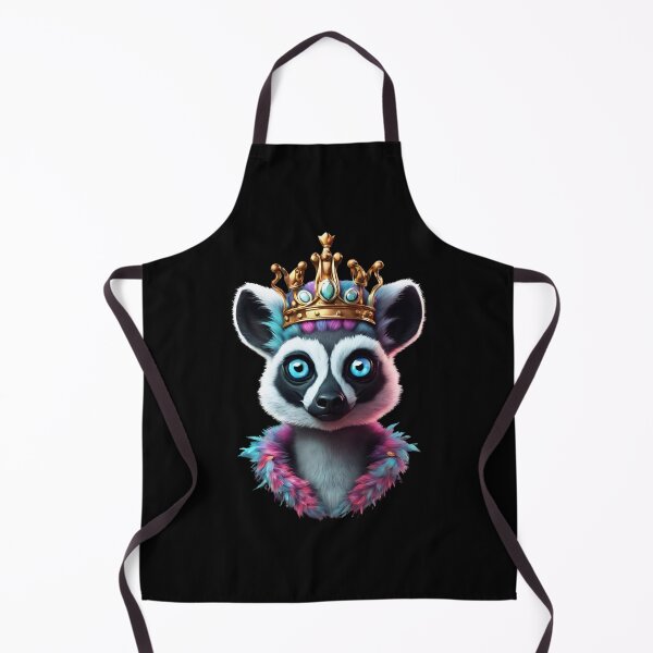 Item preview, King of Lemurs in a Hawaiian style crown designed and sold by Aquillashop.