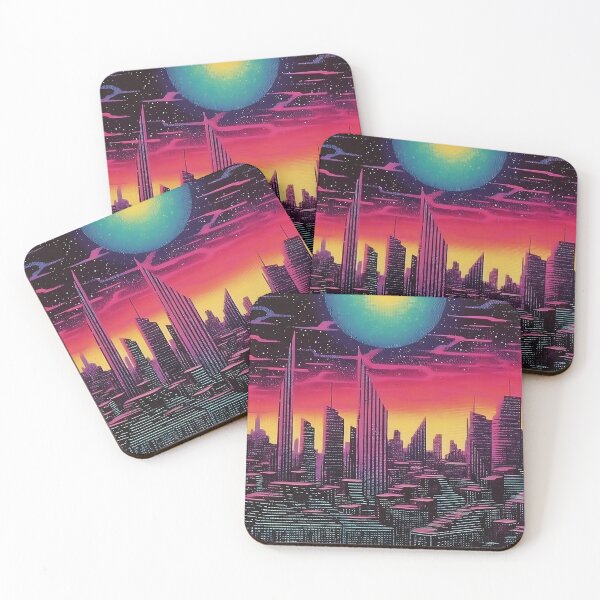 Item preview, Synthwave City - 1950's - 1980's Design designed and sold by NumericaDesigns.
