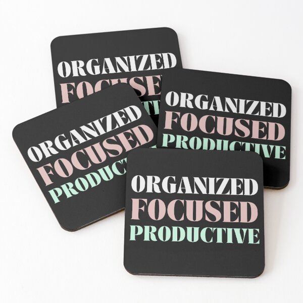 Item preview, Organized, Focused, Productive Personal Development New Years Resolution designed and sold by light-artist.