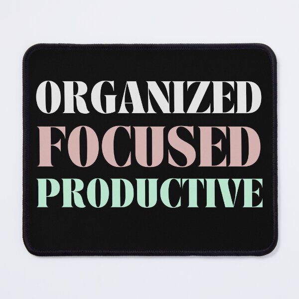 Item preview, Organized, Focused, Productive Personal Development New Years Resolution designed and sold by light-artist.