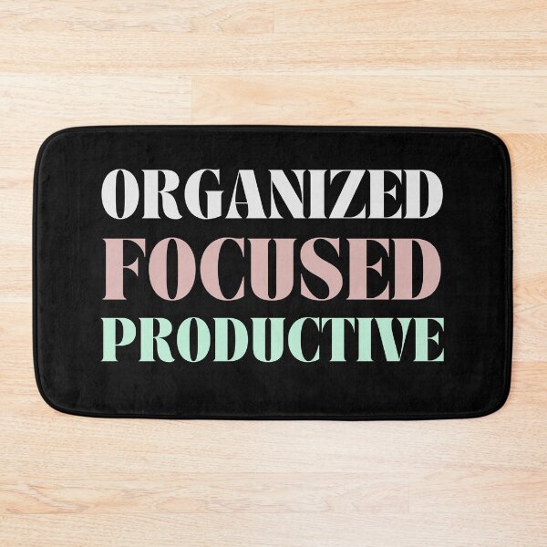 Item preview, Organized, Focused, Productive Personal Development New Years Resolution designed and sold by light-artist.