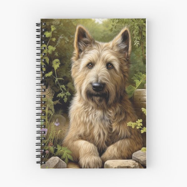 Item preview, Berger Picard dog in the mysterious garden with flowers designed and sold by WallyPink.