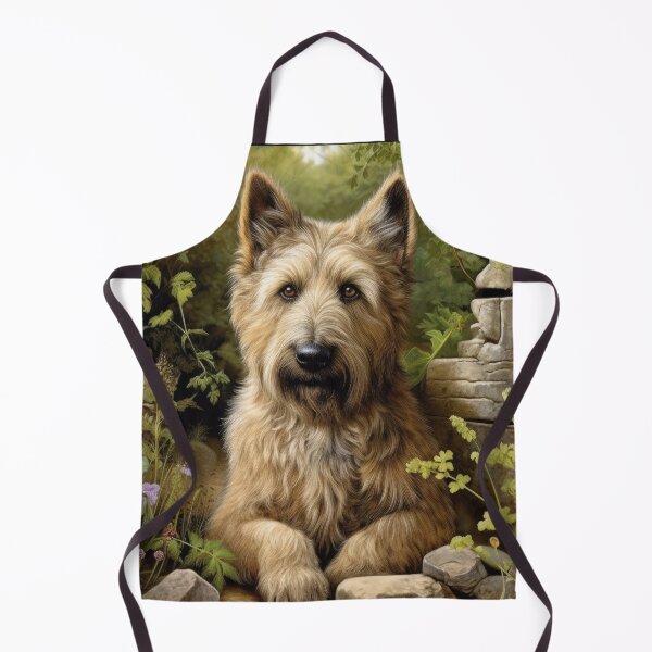 Item preview, Berger Picard dog in the mysterious garden with flowers designed and sold by WallyPink.