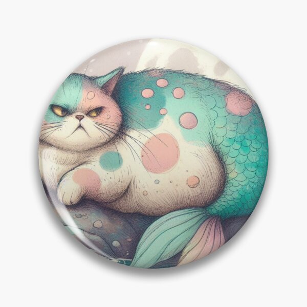 Item preview, Fat Kitty Mermaid 3 designed and sold by Kk McCarthy.