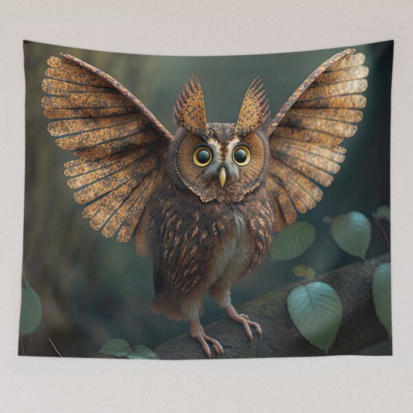 Item preview, Screech owl moth designed and sold by locustgirl.