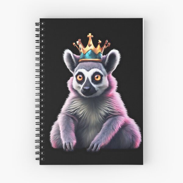 Item preview, The Lemur King wearing a Crown. Pink Glow designed and sold by Aquillashop.
