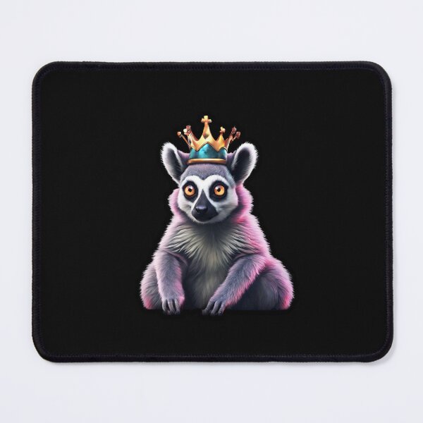 Item preview, The Lemur King wearing a Crown. Pink Glow designed and sold by Aquillashop.