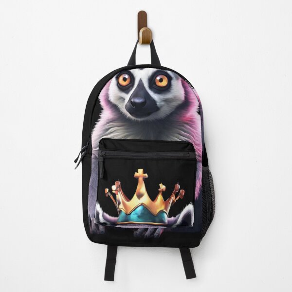 Item preview, The Lemur King wearing a Crown. Pink Glow designed and sold by Aquillashop.