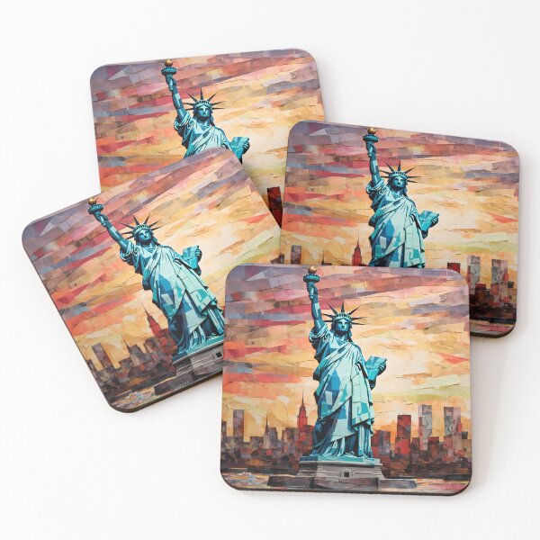 Item preview, Statue of Liberty Torn Paper Freedom designed and sold by codestealth.
